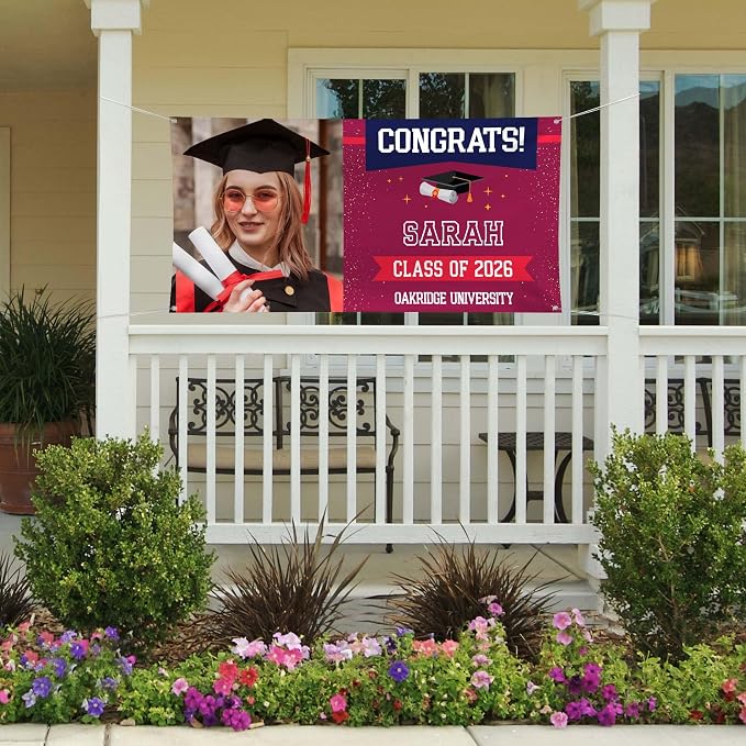 Graduation Banner, Personalized Class of 2026 Backdrop - Image 4