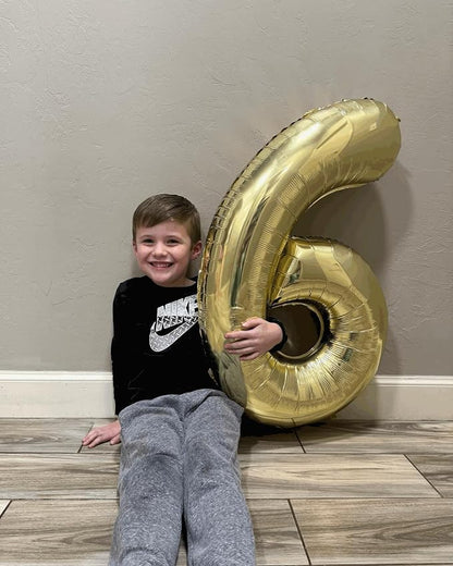 26 Balloon - Champagne Gold Birthday Number Balloons, 40 Inch Decorations | - Image 2