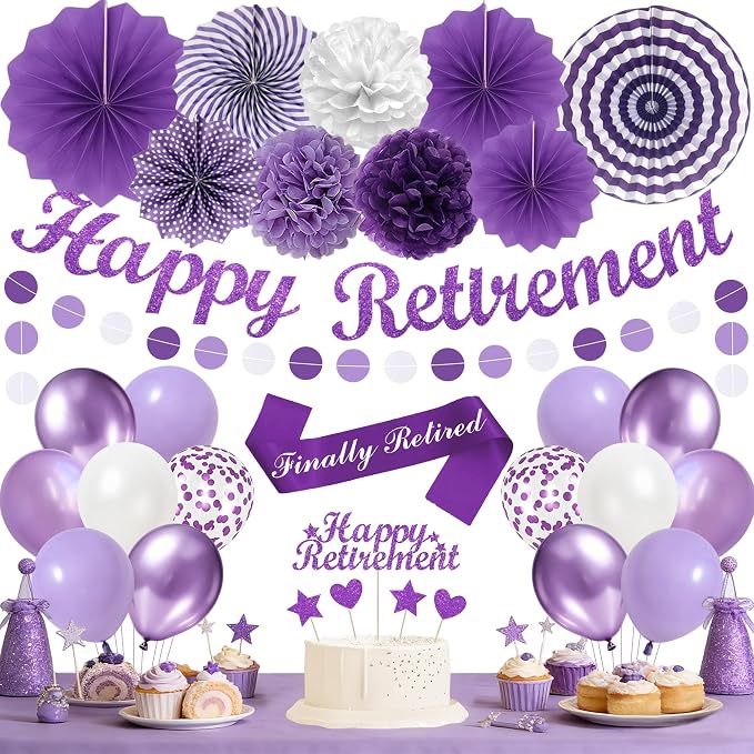 Vlipoeasn Retirement Decorations by Vlipoeasn