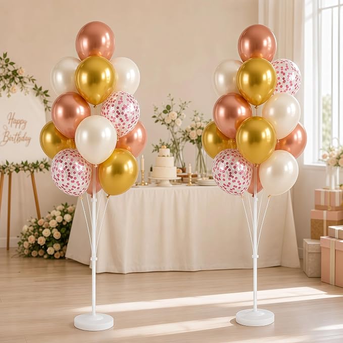Gold Balloon Column Stand Kit for Floor - Image 7