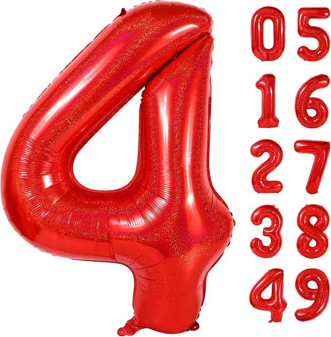 Laser Red 4 Balloon by IWERP