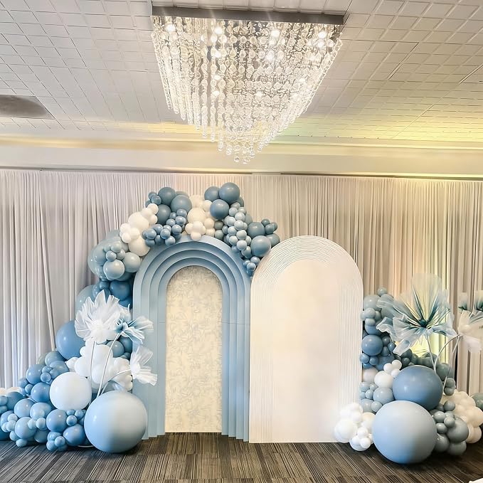 Dusty Blue Balloon Arch Kit, Wedding Decorations - Image 7