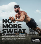 Tough Headwear Tough Outfitters Headband for Men - Mens Headbands - Working Out Sports Performance Head Bands - Athletic Cycling Running Sweat Band, Football Headbands - Sweat Bands Men/Women