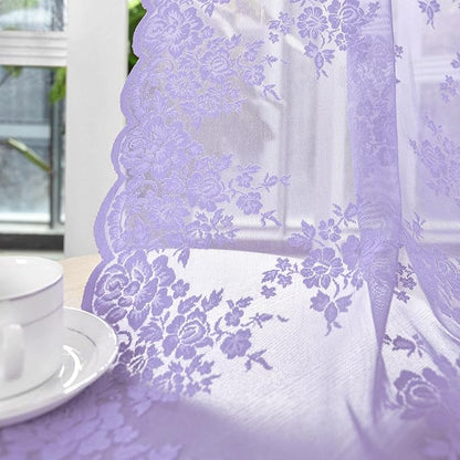 Kotile Light Purple Sheer Curtains - Image 5