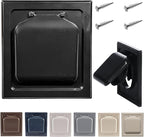 NO-PEST VENT, Exclusive Dual Door Dryer Vent Cover Outdoor 4 inch or Bathroom fan, Made in USA w Highest UV Resistant Plastic in any Outdoor Vent Cover (Onyx, 4 inch With 12" Duct Tube)
