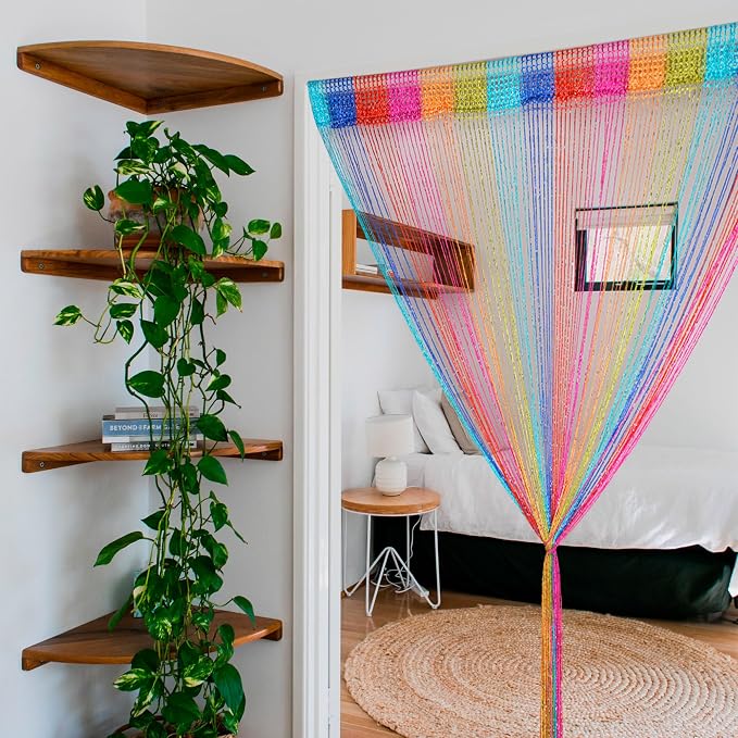 Hysenm 2 Pack 39 x 79 Inch Beaded Curtain String Door Curtains, Hippie Room - Image 6