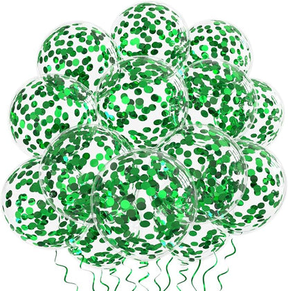 Green Confetti Balloons by VHUWE