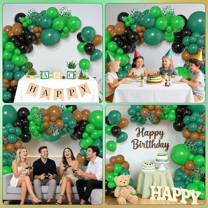 Amandir 153pcs Green and Brown Balloon Garland Arch Kit Different Sizes | 18 12 - Image 4