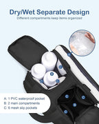 TOPDesign Travel Toiletry Bag for Women, Puffer Large Toiletry Bag, Lightweight Cosmetic Makeup Organizer with Handle for Traveling, Accessories, Essentials, Toiletries (Black)