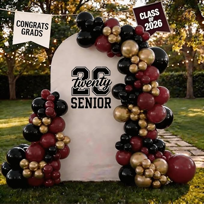 Burgundy Balloon Arch Kit - Image 3