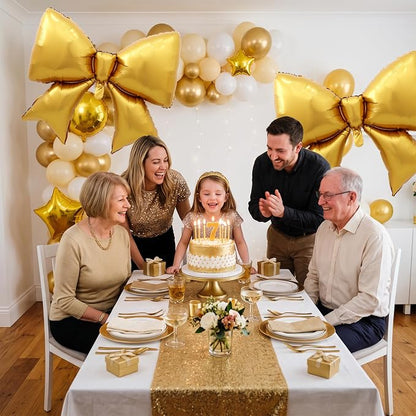 38 Inches Bow Balloon Gold - Image 6