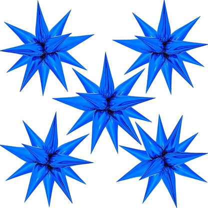 ZAKVOOR 60 Pcs Star Balloons 12 Spike Foil Explosion Party Decoration Balloons by ZAKVOOR