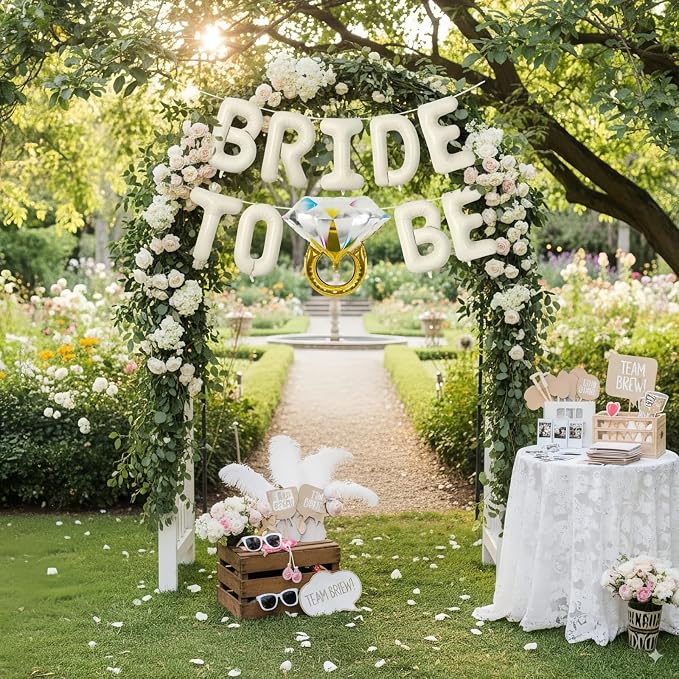 Beige Bachelorette Party Decorations, Cream White Sand Bride To Be Bridal - Image 4
