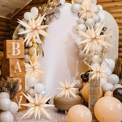 10 Pcs Star Balloons Explosion Balloons Foil Cone Balloon Magic - Image 4