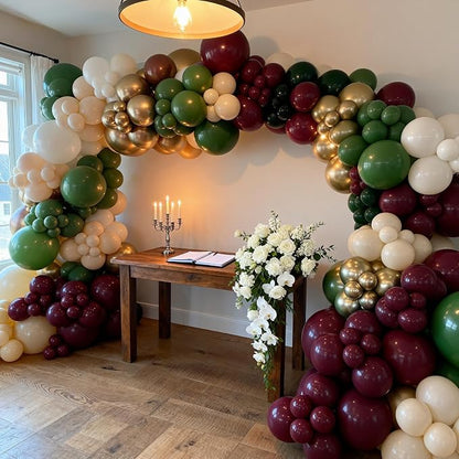 50pcs Burgundy Balloons, 12 Inch Maroon Balloons | Helium Quality - Image 5