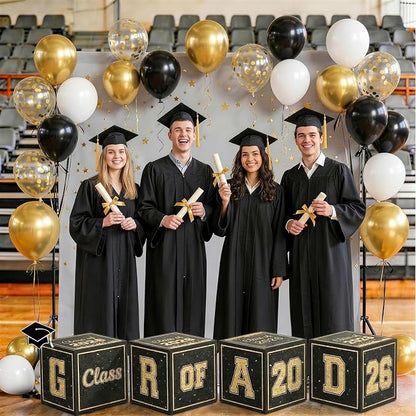 Black Gold Graduation Decorations 2026 - Image 7