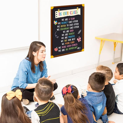 Vantasii Classroom Rule Poster, Colorful Bulletin Board Decoration Thick - Image 2