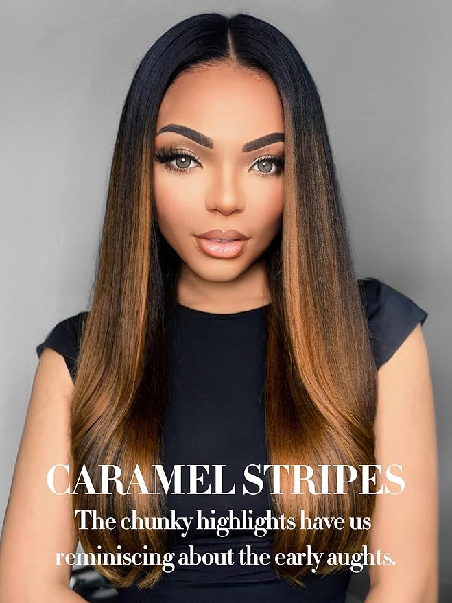 LUVME Clip in Hair Extensions Real Human Hair, Remy Human Hair Extensions Clip ins for Women, #4/27 Extensions, 18inch 135g 9Pcs Silky Straight Hair
