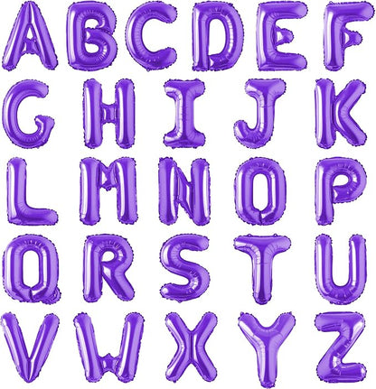 Letter Balloons 16 Inch Mylar Foil Alphabet Letter A-Z Balloons Set by LIOZEOKUN
