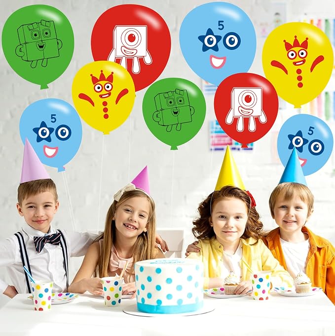 40pcs Number Birthday Party Balloons - Image 4