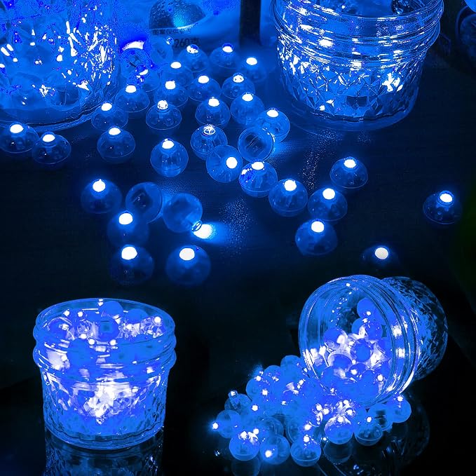 Aogist 200Pcs Blue Balloon Lights - Image 5