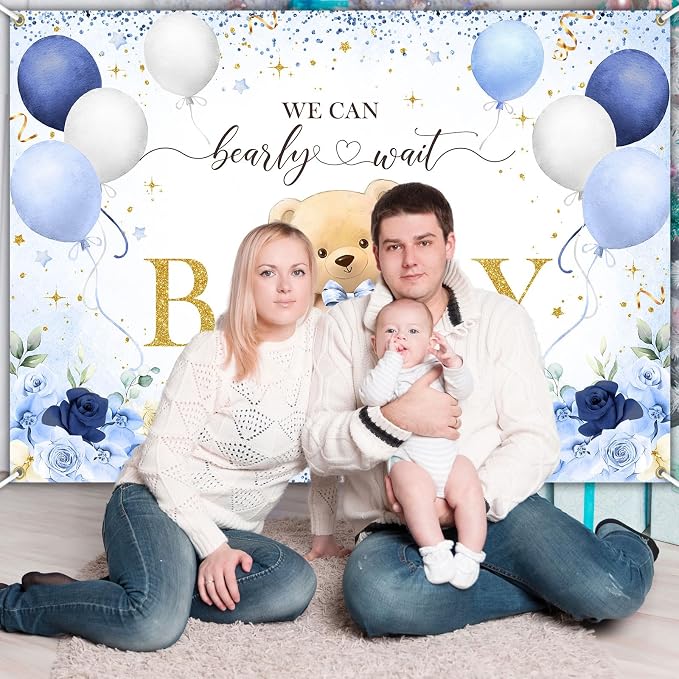 Avezano Bear Baby Shower Backdrop - Image 5