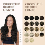 GOO GOO Clip in Hair Extensions Real Human Hair, Remy Human Hair Extensions Clip ins for Women, Natural Human Hair, 14inch 130g 9Pcs, 2 Dark Brown