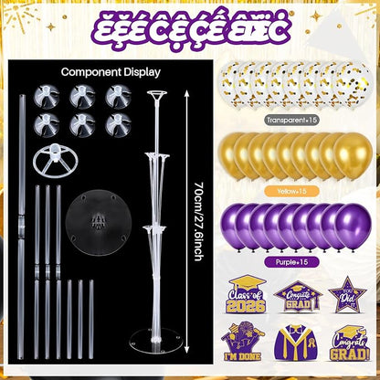 6 Sets 2026 Graduation Balloon Stand Kit - Image 3