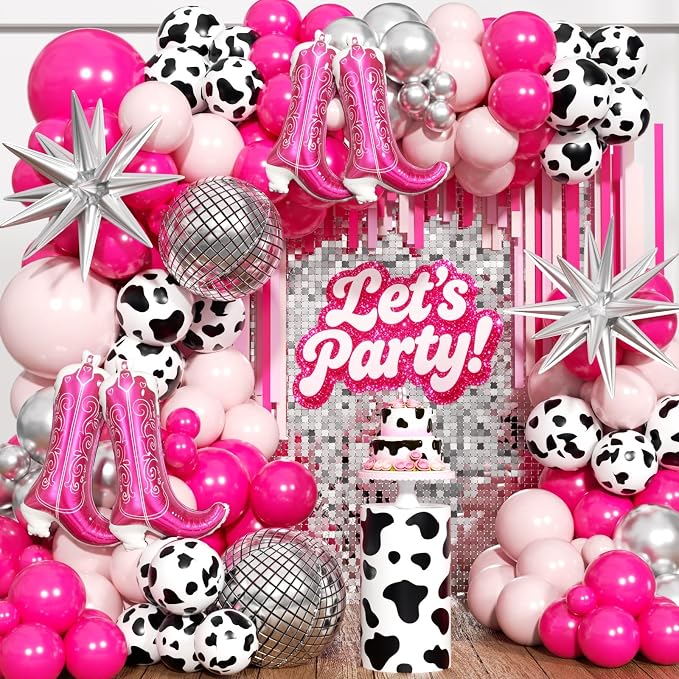 Cowgirl Garland Arch Kit 170Pcs by PTGOLUO