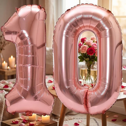 Number 10 Balloon Foil Mylar Balloons - Image 3
