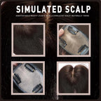 Real Human Hair Topper for Thinning Hair Women Clip in Straight Hairpiece Silk Base Natural Black 10 in