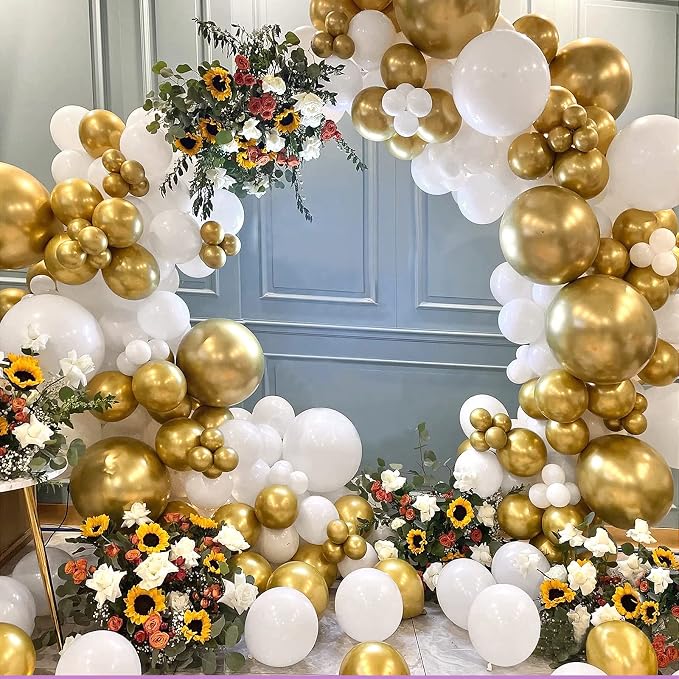 FOTIOMRG 120pcs 5 inch White Balloons, Small White Latex Party Balloons Helium - Image 7