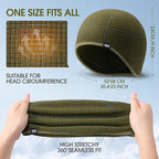 Skull Cap Helmet Liner, Winter Thermal Cycling Cap for Men & Women, Lightweight Cycling Hat for Biking Running Outdoor Work