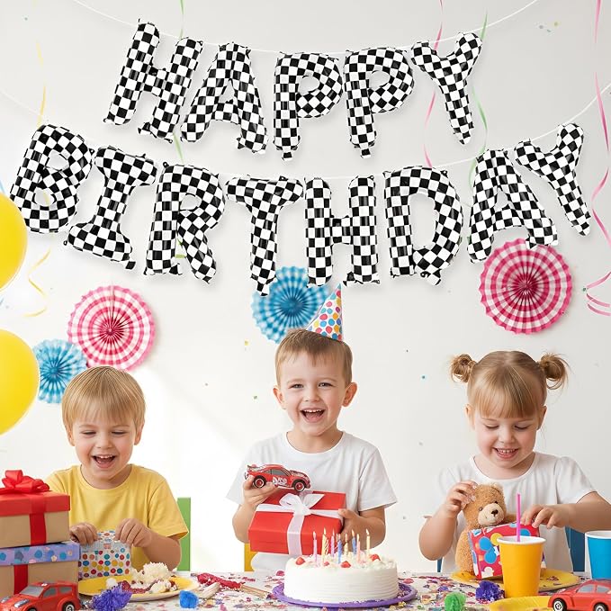 Happy Birthday Balloons Banner, Foil Balloon Personalized Name Letters Balloons - Image 3