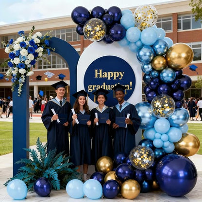 Blue and Gold Balloons, Thick & Durable, - Image 4