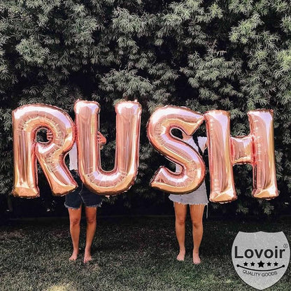 Lovoir 40 Inch Large Rose Gold Letter M Balloons Big Size Jumbo Mylar Foil - Image 5