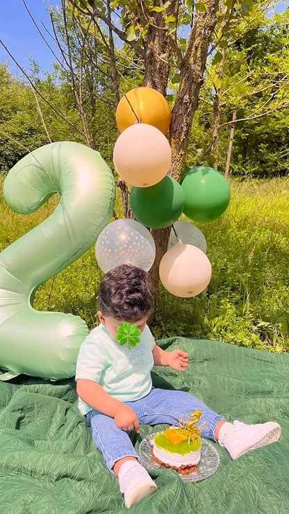 Sage Green Number 2 Balloon 40 inch, 2nd Birthday Party Balloons Decorations | - Image 8