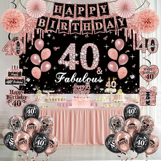 50Pcs 40th Birthday Decorations - Image 2