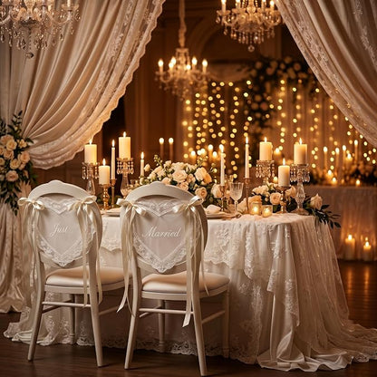 Just Married Wedding Chair Signs - Image 8