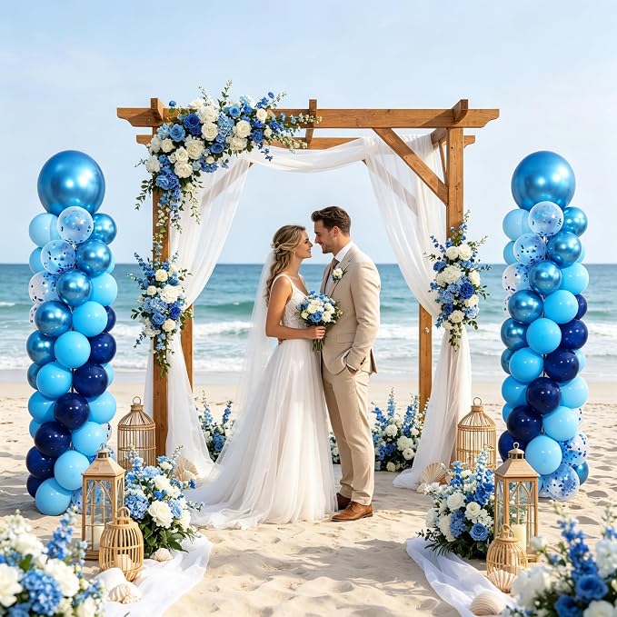Blue Balloon Column Stand Kit Set of 2 - Image 7
