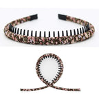 Fashion Hair Accessories Teeth Comb Hair Hoop Bands Soft Comfy Non-slip Headbands for Women (4 colors)