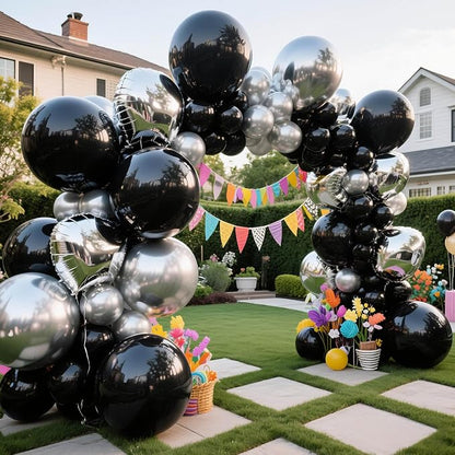 32Pcs Black Big Balloons 18 Inch, Round Large Latex Party Balloons - Image 6
