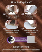 LaaVoo Human Hair Tape in Extensions Auburn Brown Tape in Hair Extensions Human Hair Seamless Tape on Extension Silky Straight Hair 18inch 40pcs 100g