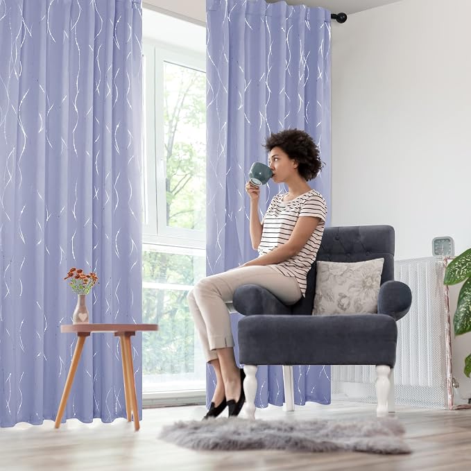 Deconovo Blackout Back Tab Curtains - Image 8