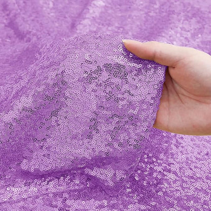 Sugargirl Lavender Purple Sequin Backdrop Curtain 4FTx8FT Glitter Lavender - Image 5