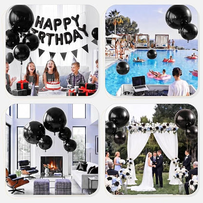 6 Pcs Giant Metallic Party Balloons, Birthday Wedding Halloween Party - Image 7