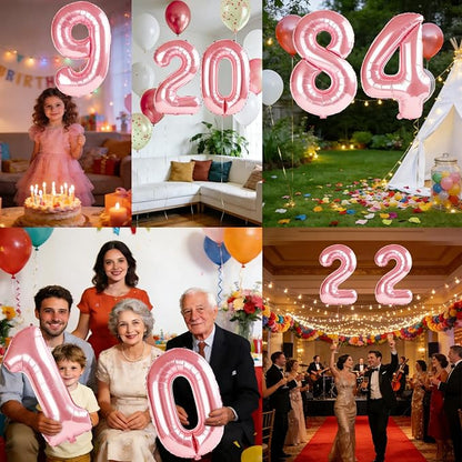40 Inch Number 84 Balloons for 84th Birthday Party Decorations, 0-100 Jewelry - Image 7