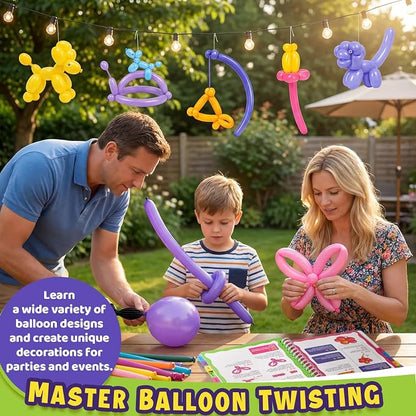 Balloon Twisting Kit with Pump for Beginners, 30 Balloon Animal Tutorials | 160 - Image 6