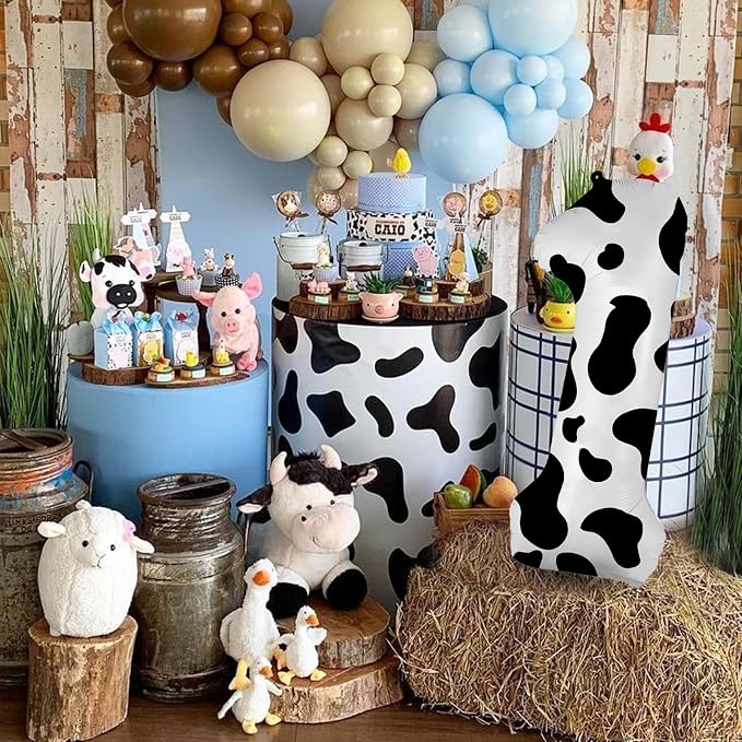 40 Inch Cow Print Balloon, Number 1 balloons Cow Balloons - Image 7