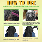 Goiple Hair Mousse for Braids, Twist, Locs - Braid Foam Control Mousse, No Flake, High Shine Style and Moisturizes, Lightweight Easy to Apply 16 fl oz (2pcs)